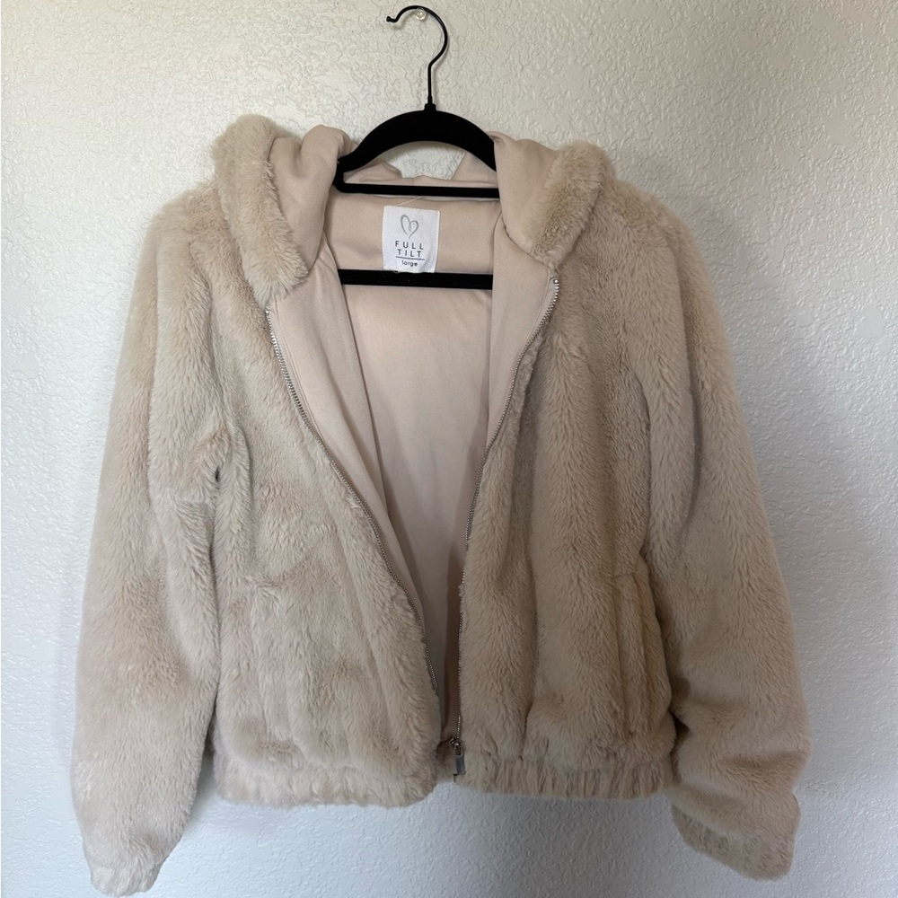 Full Tilt Cream Teddy Jacket